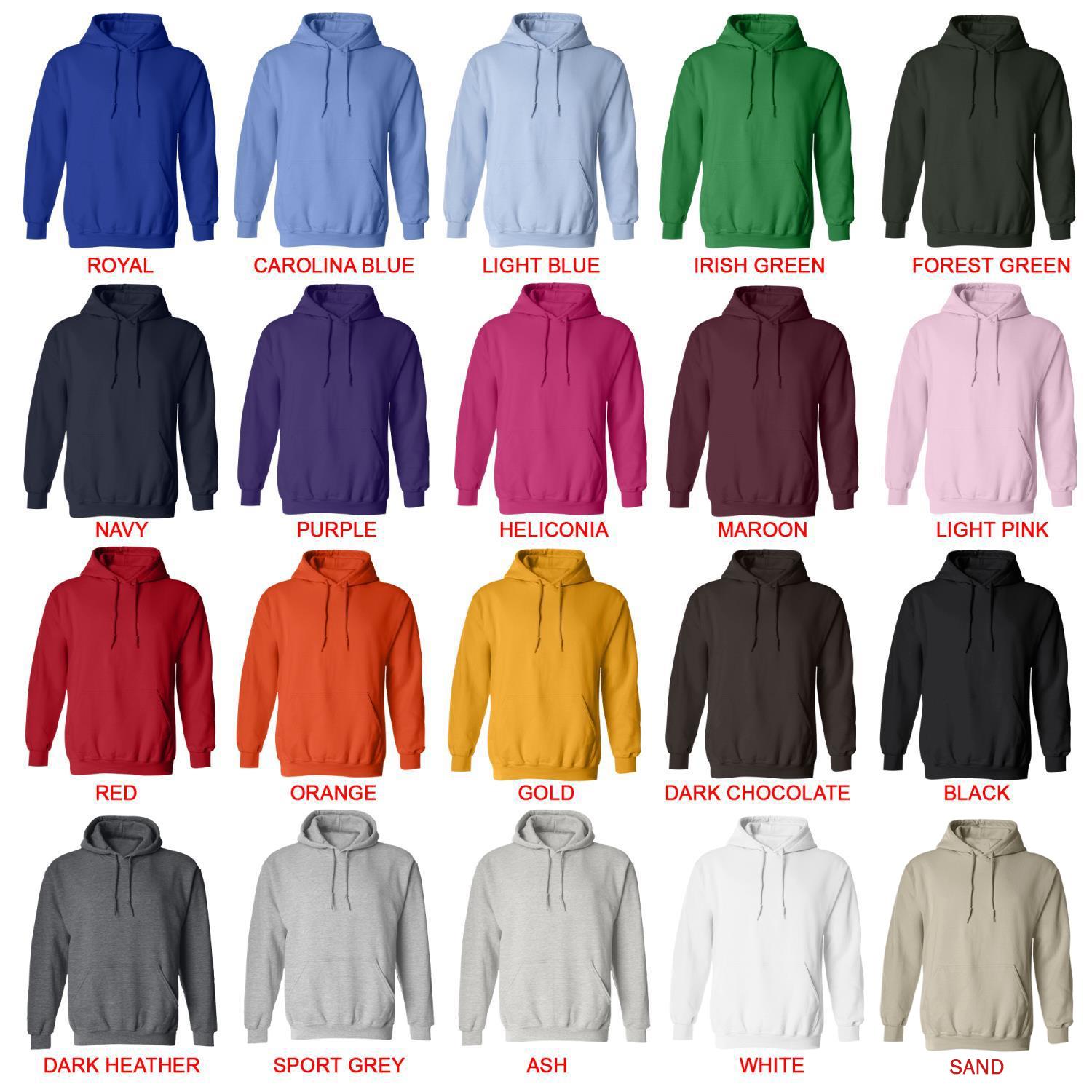 hoodie color chart - Bernese Mountain Dog Shop