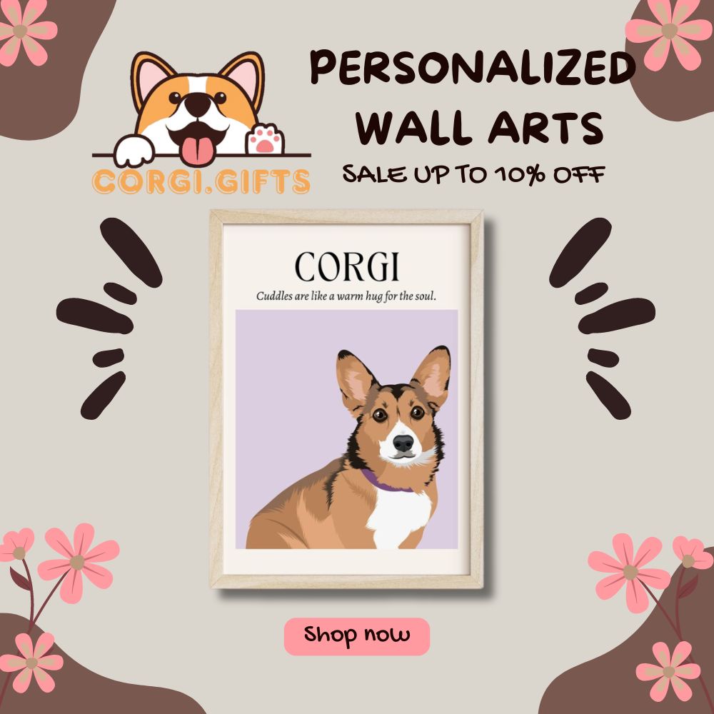 Personalized Corgi Wall Arts Collection