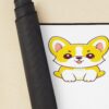 urdesk mat rolltall portrait750x1000 33 - Corgi Gifts